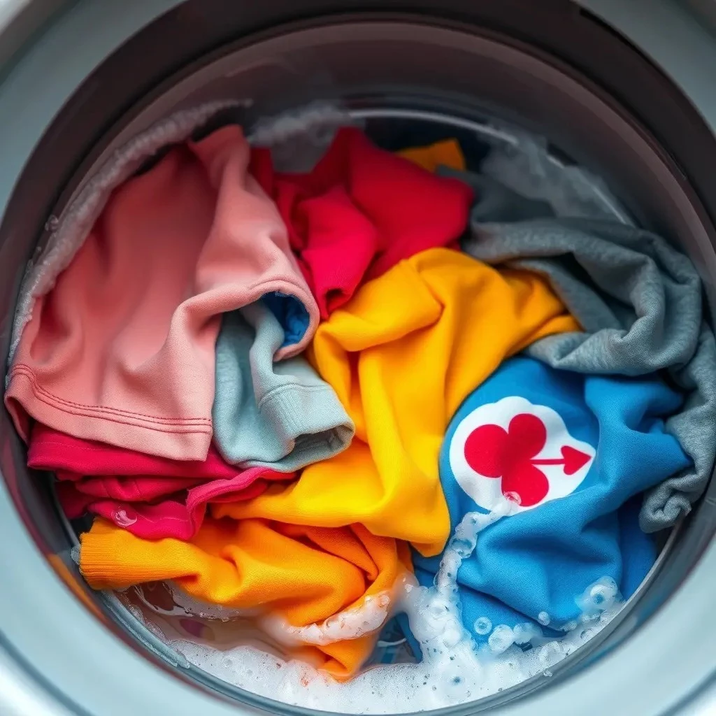 Стирка вещей с наклейками и термопечатью