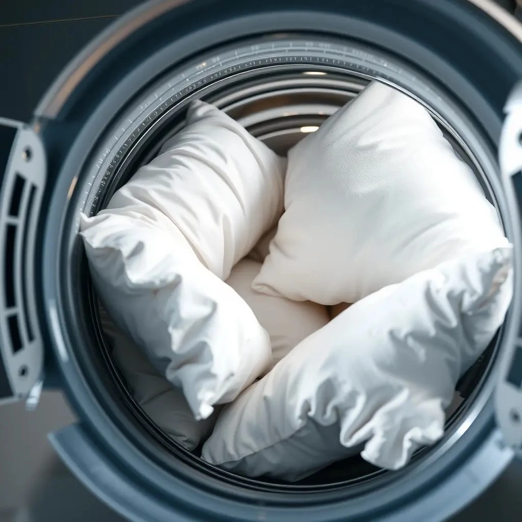 Как стирать подушки в машинке