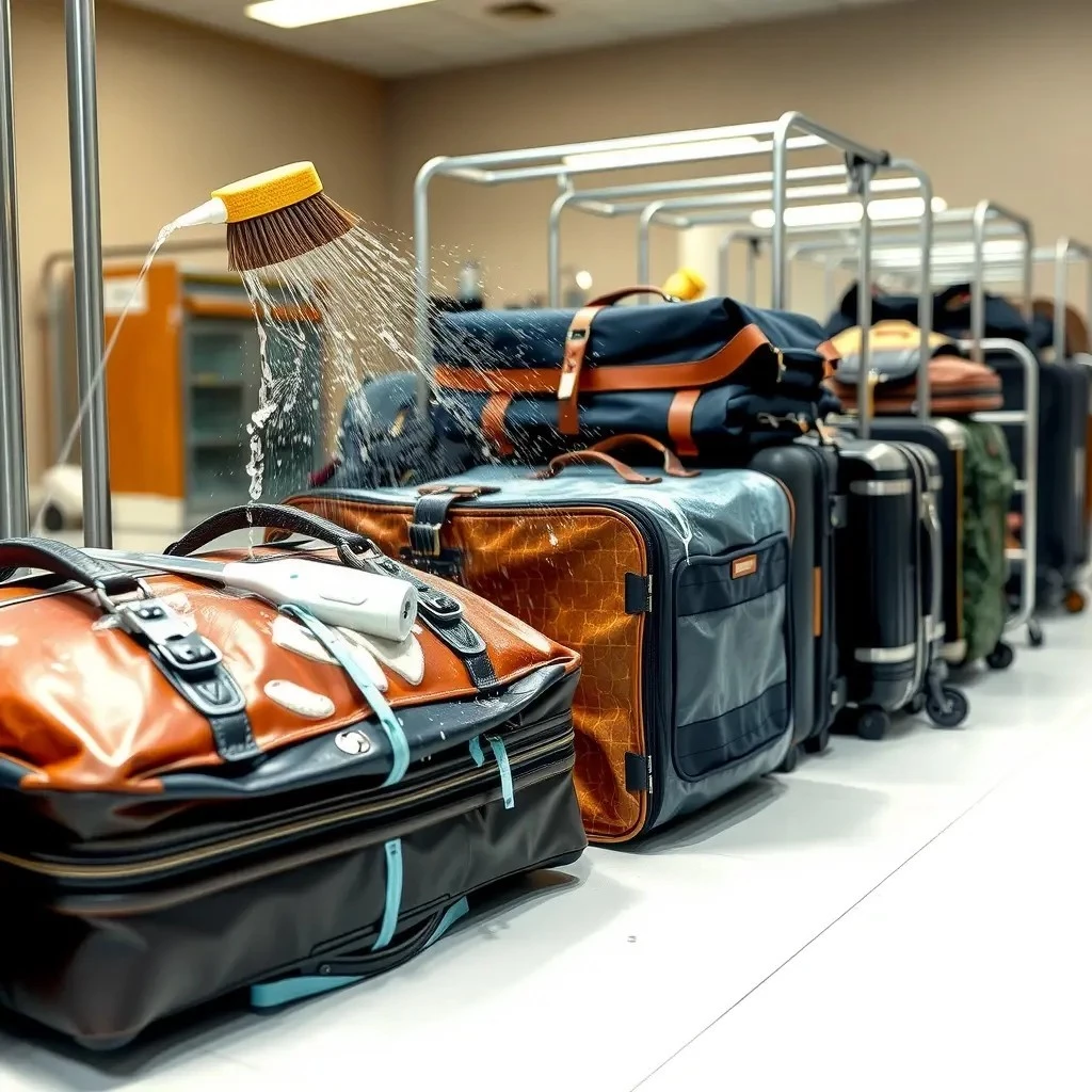 Стирка чемоданов и дорожных сумок